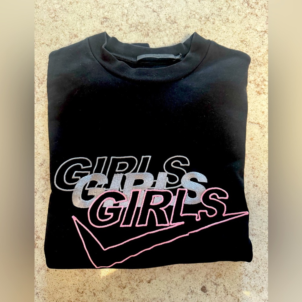 Alexander Wang - Girls Girls Girls crew neck sweatshirt in black